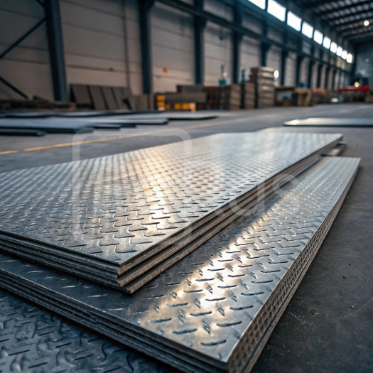 Лист алюминиевый рифленый дуэт 1,5х1500 мм АМг6 ТУ 1-801-20-2008