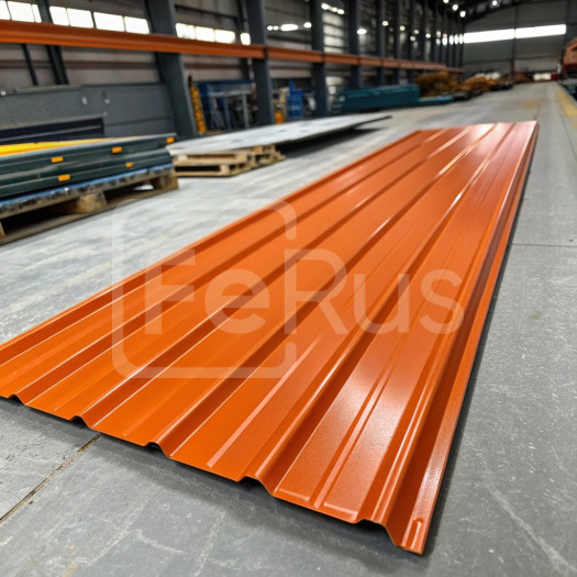 Профнастил С8 полиэстер (Zn100-180) 0,6х1150х800 мм, RAL 2004