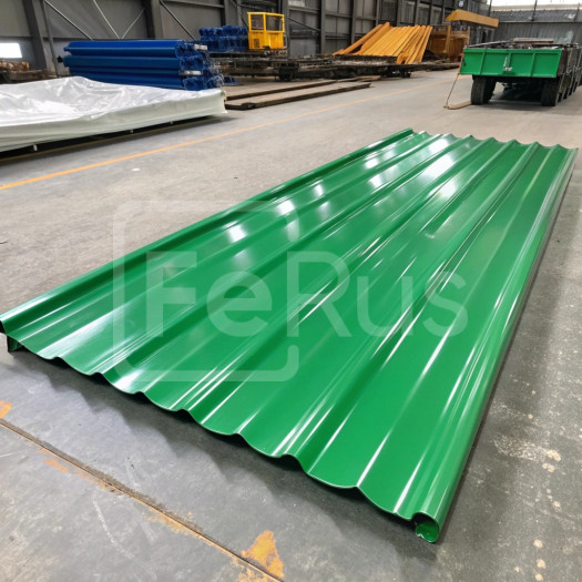 Профнастил С20 полиэстер (Zn100-180) 0,4х1100х1200 мм, RAL 6020