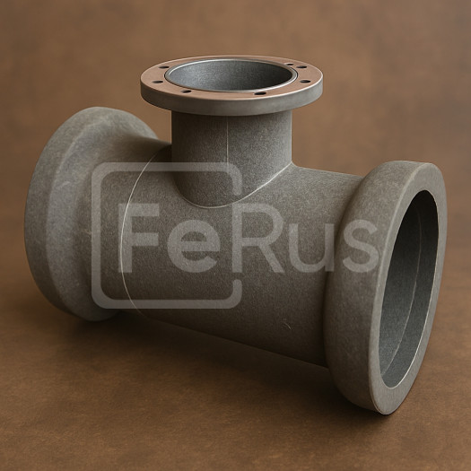 Тройник раструб-фланец чугунный ТРФ 700х400 мм ГОСТ 5525-88