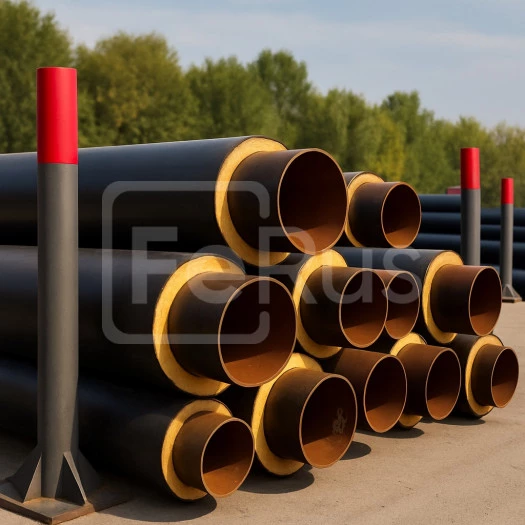 Труба стальная бесшовная в ППУ-изоляции 820х9 мм 09Г2ФБ ГОСТ 30732-2006